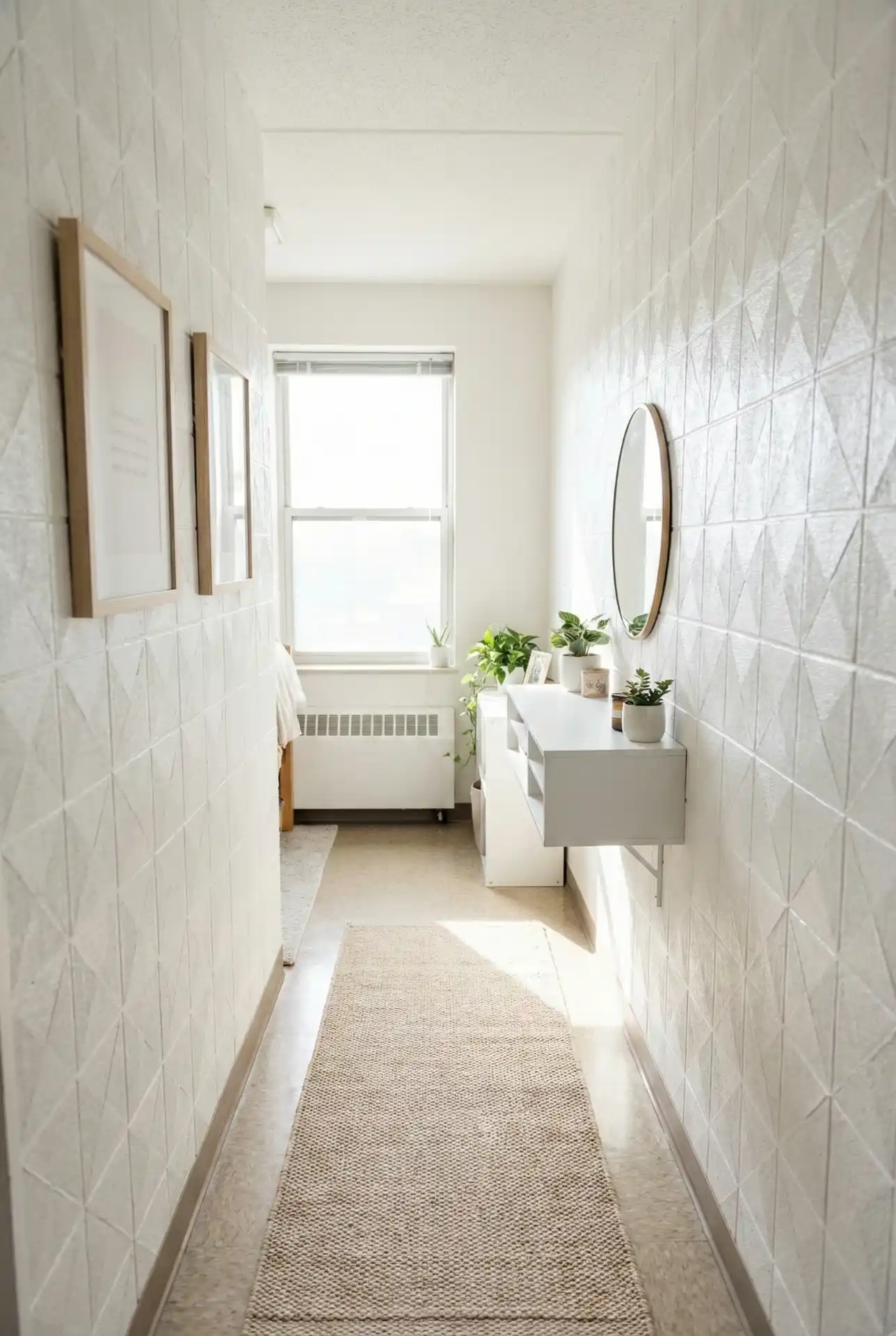 Dorm-Friendly Hallway Decorating With Peel-And-Stick Solutions 1