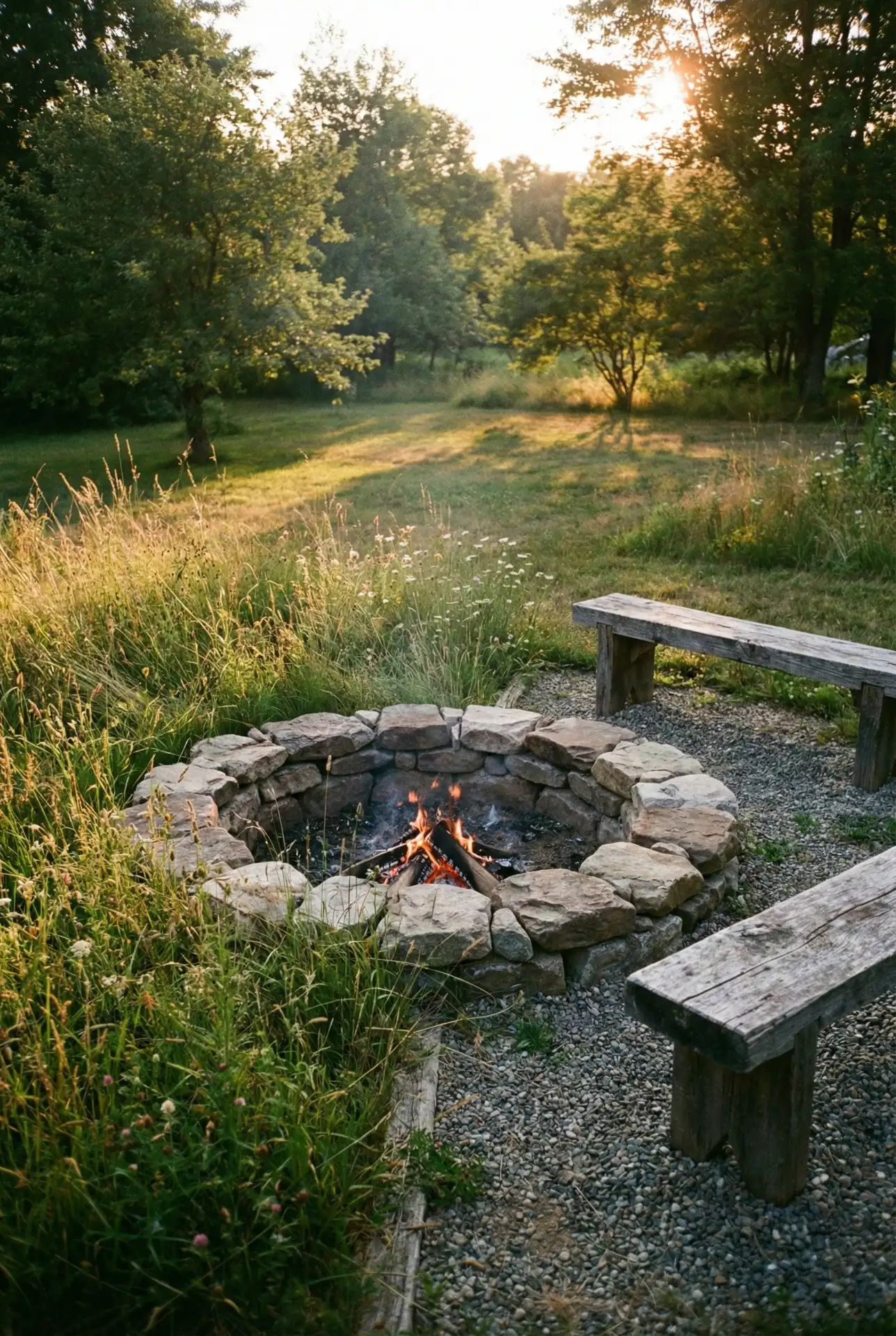 Dug-In Natural Stone Fire Bowl 1