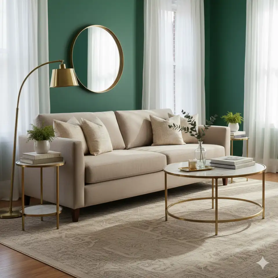 Emerald Green With Elegant Contrast 2