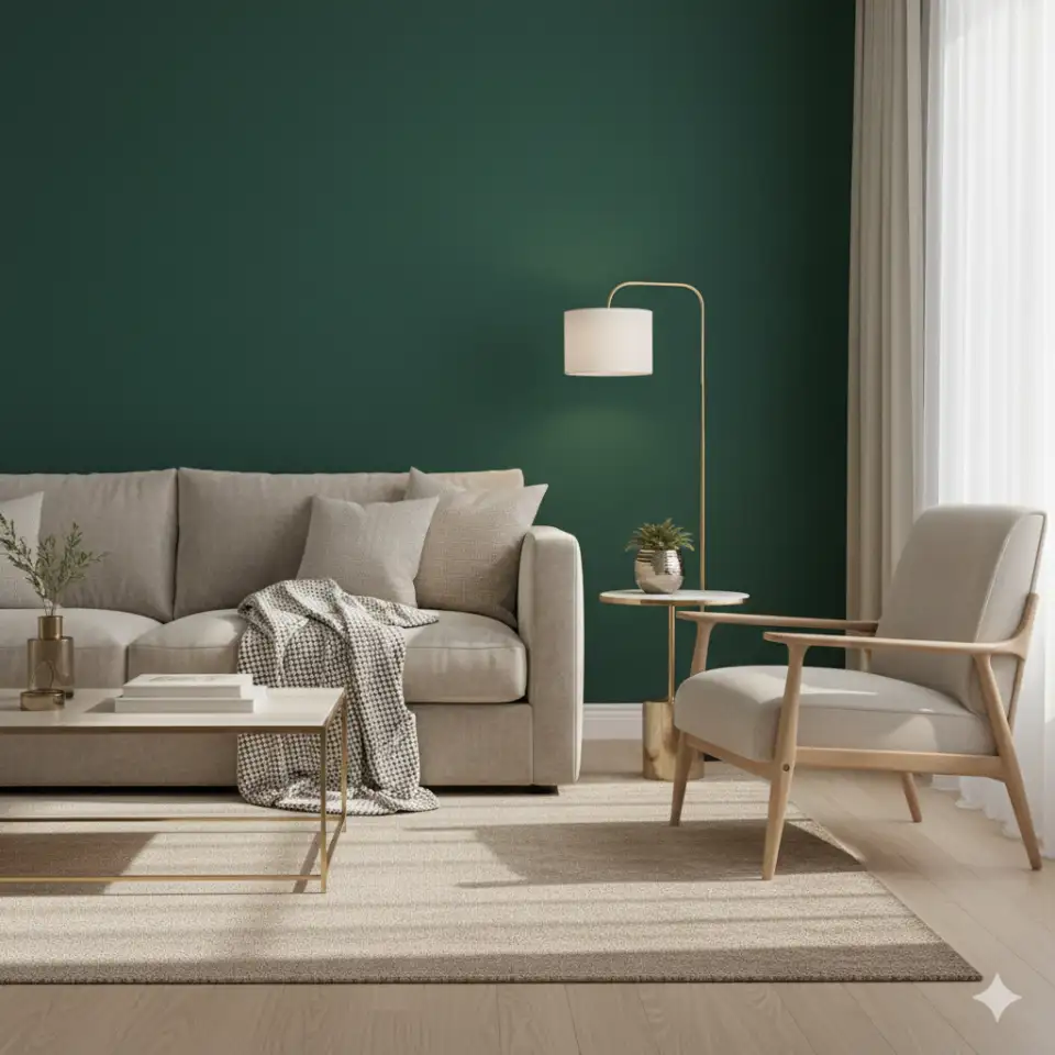 Emerald and Pale Pairing With Soft Glam 2