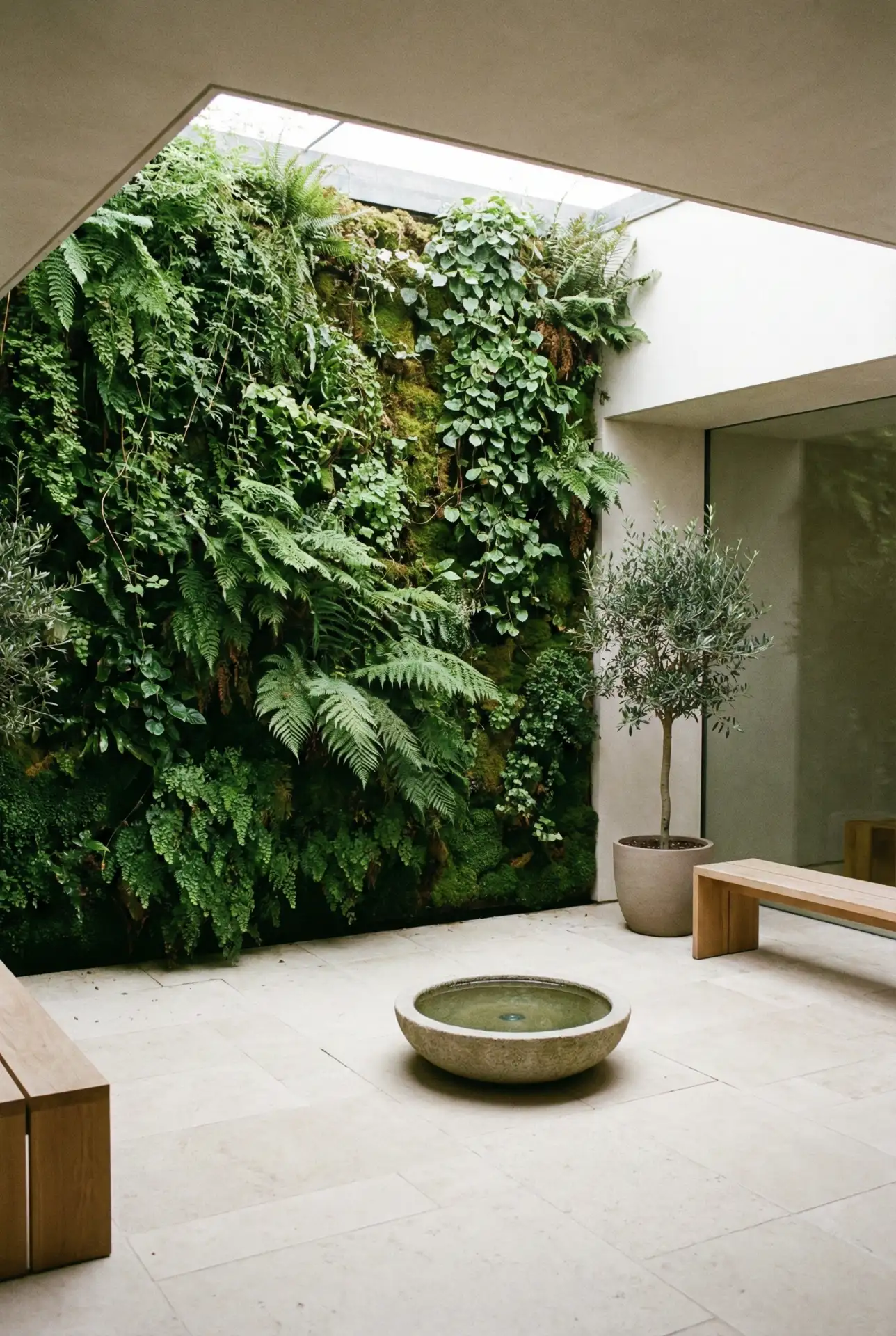 Enclosed Courtyard Vertical Shade Garden 1