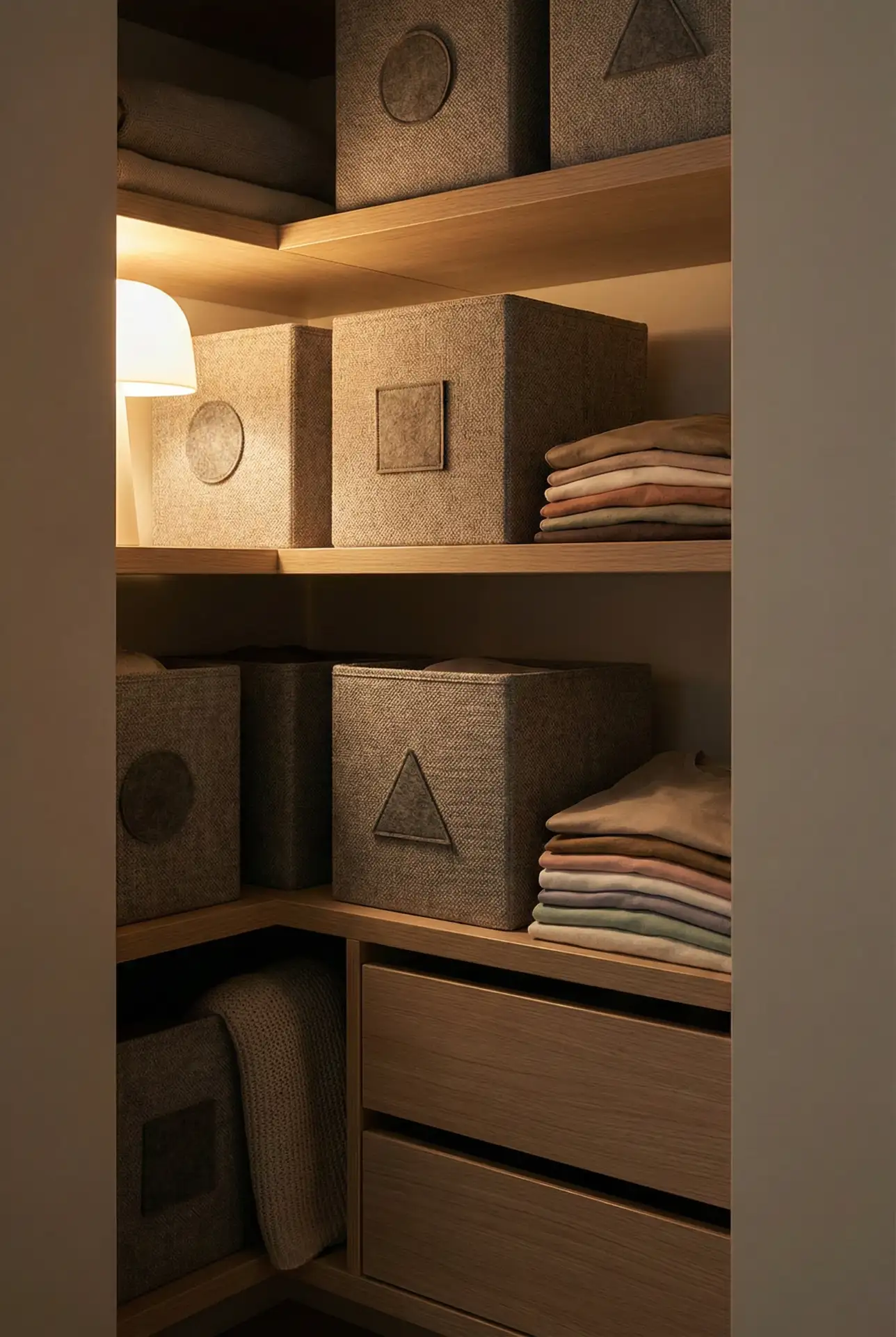 Fabric Closet Cubes That Hide Clothes Without a Dresser 2
