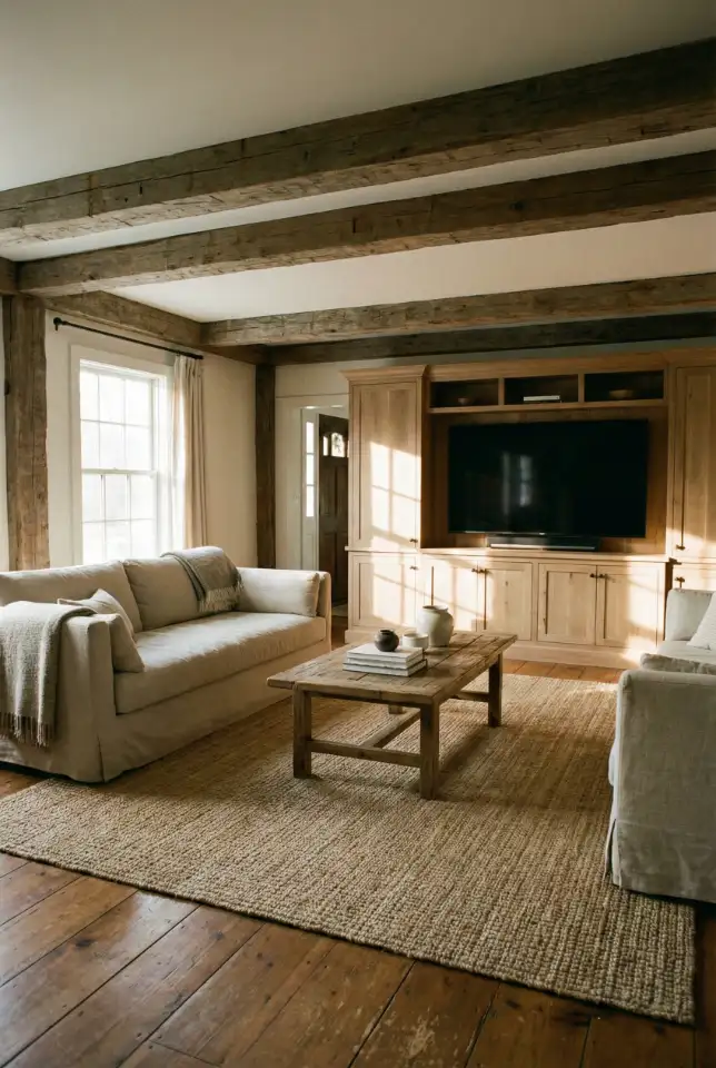 Family-Friendly TV Wall With Built-In Character 2