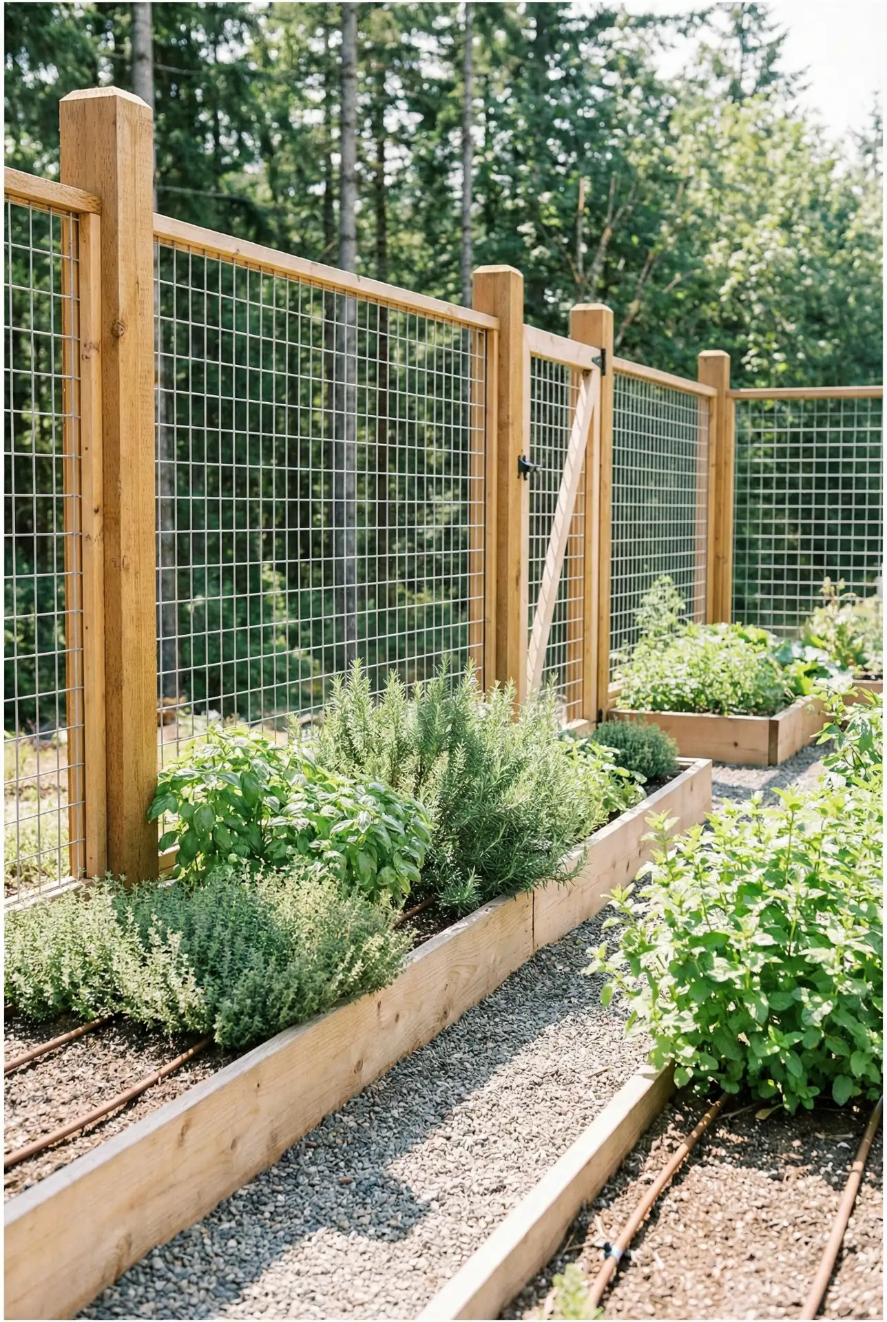 Farmhouse Hog Wire Garden Fence 2