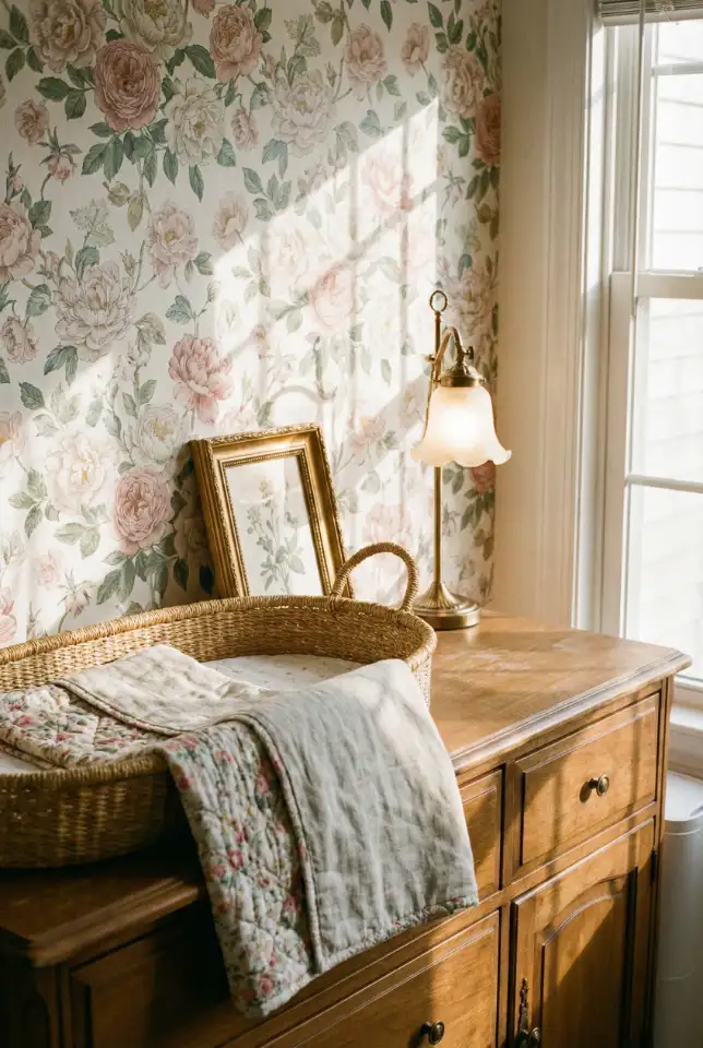 Floral Pink Nursery With Cottage-Soft Charm 2