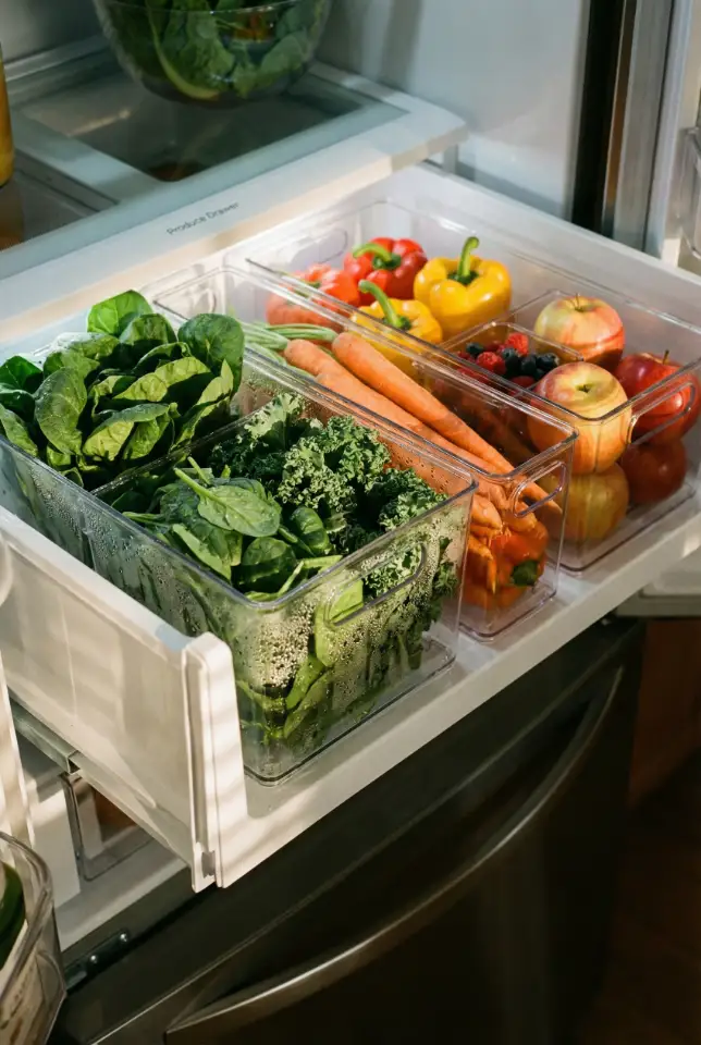 French Door Produce Drawer Reset With Weekly Sorting 2