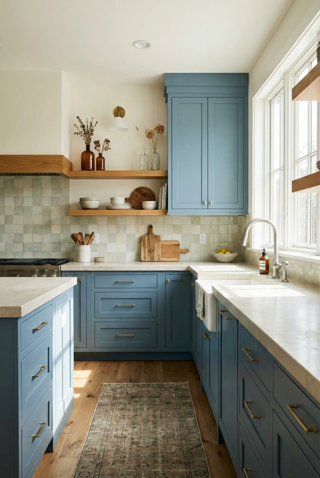 Green And Blue Aesthetic With Pale Stone Surfaces 2