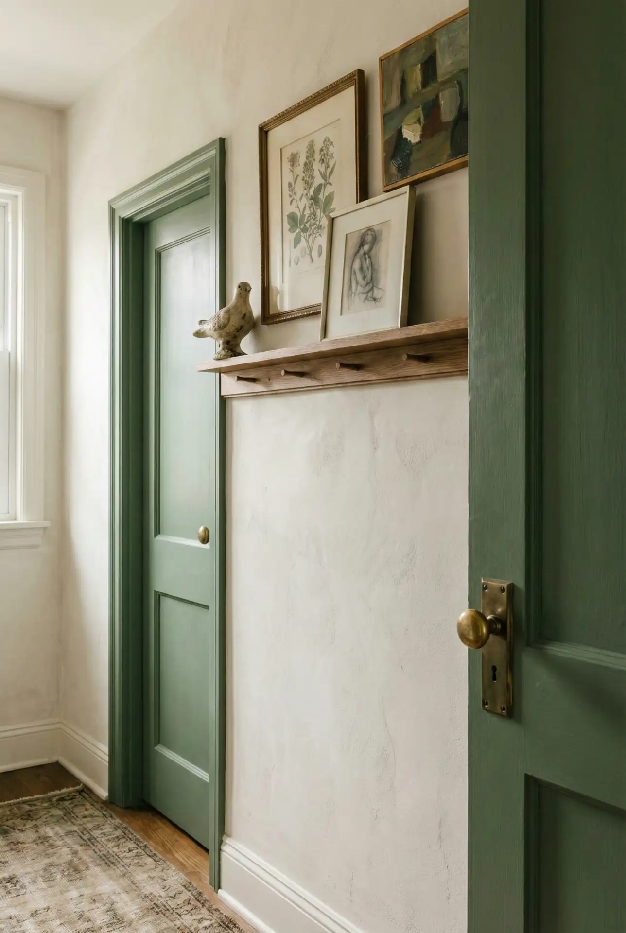 Green Door Moment With Picture Rail 1