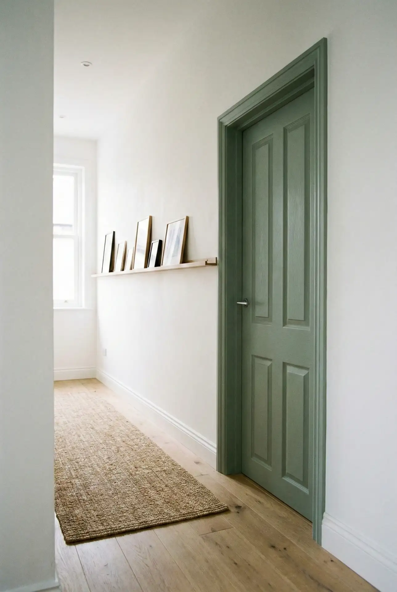 Green Door Moment With Picture Rail 2