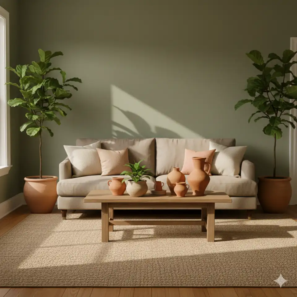 Green With Terracotta Accents 2