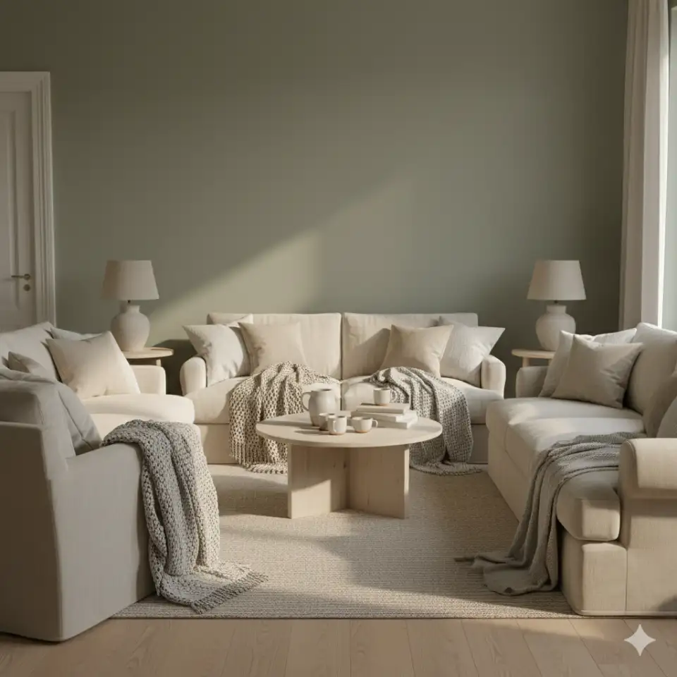 Green and Cream Cozy Blend 2