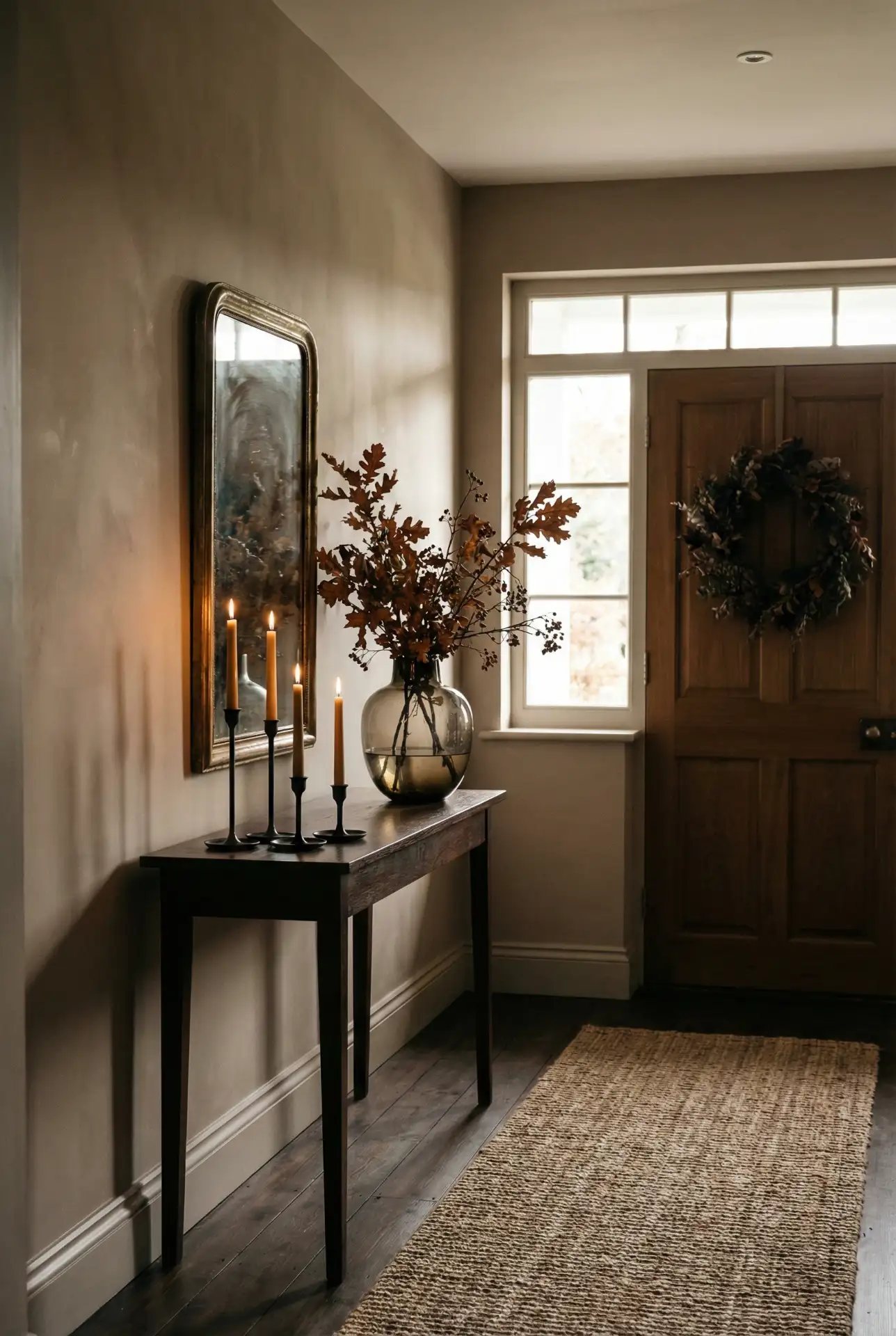 Halloween-Ready Moody Entry With Black Accents 1