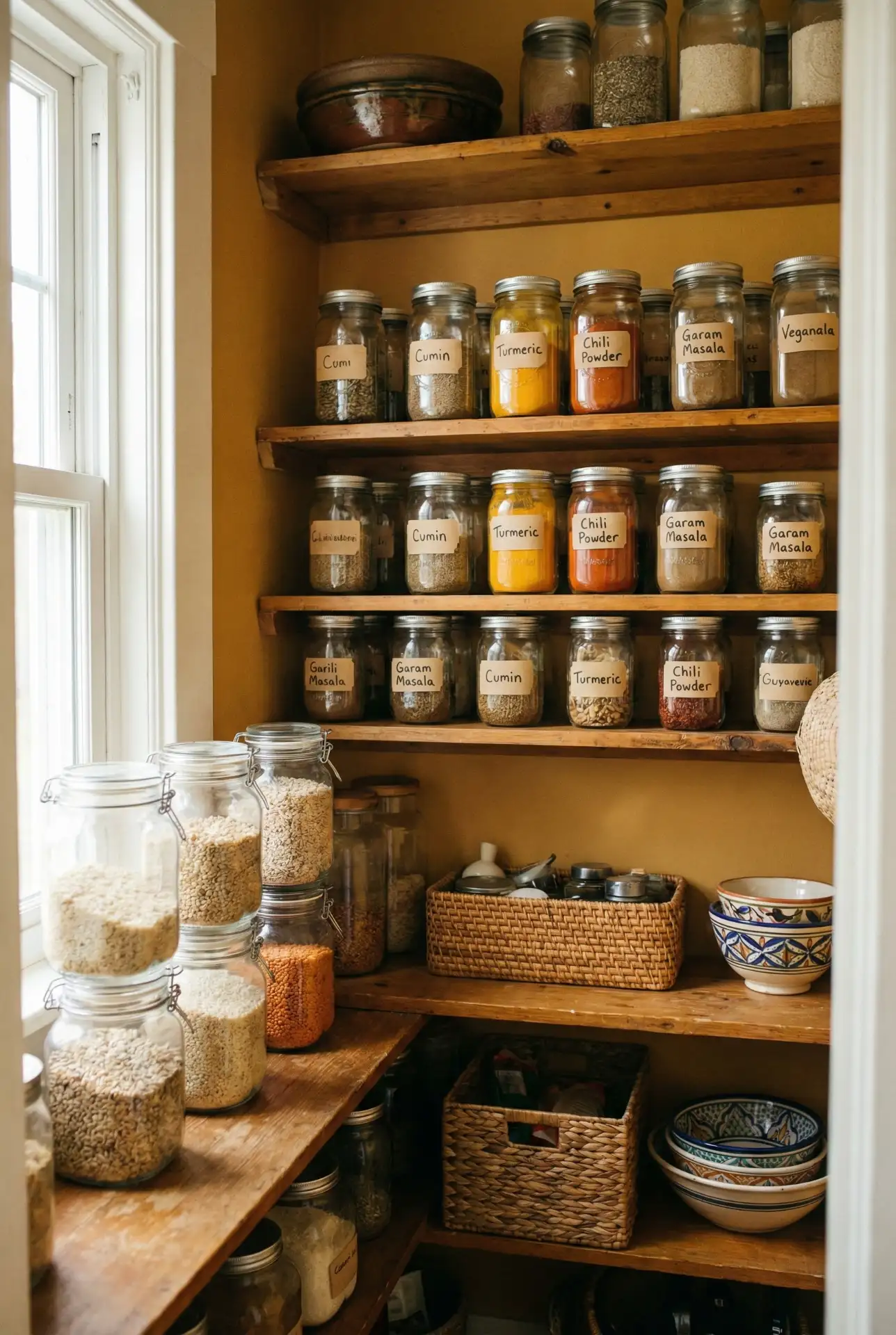 Indian-Inspired Pantry Organization 1