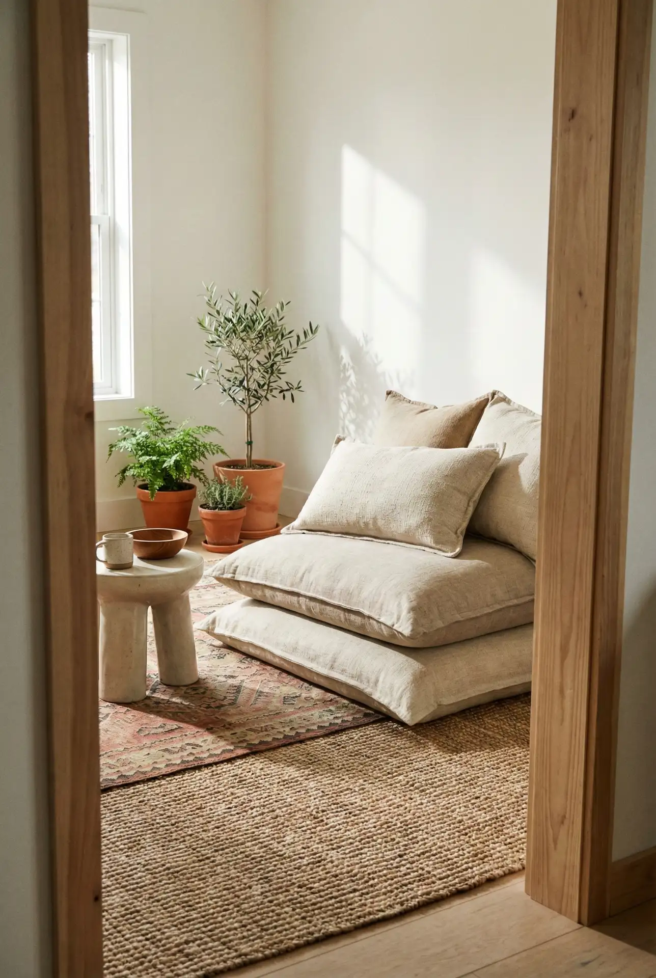 Indian-Inspired Square Floor Seating 1