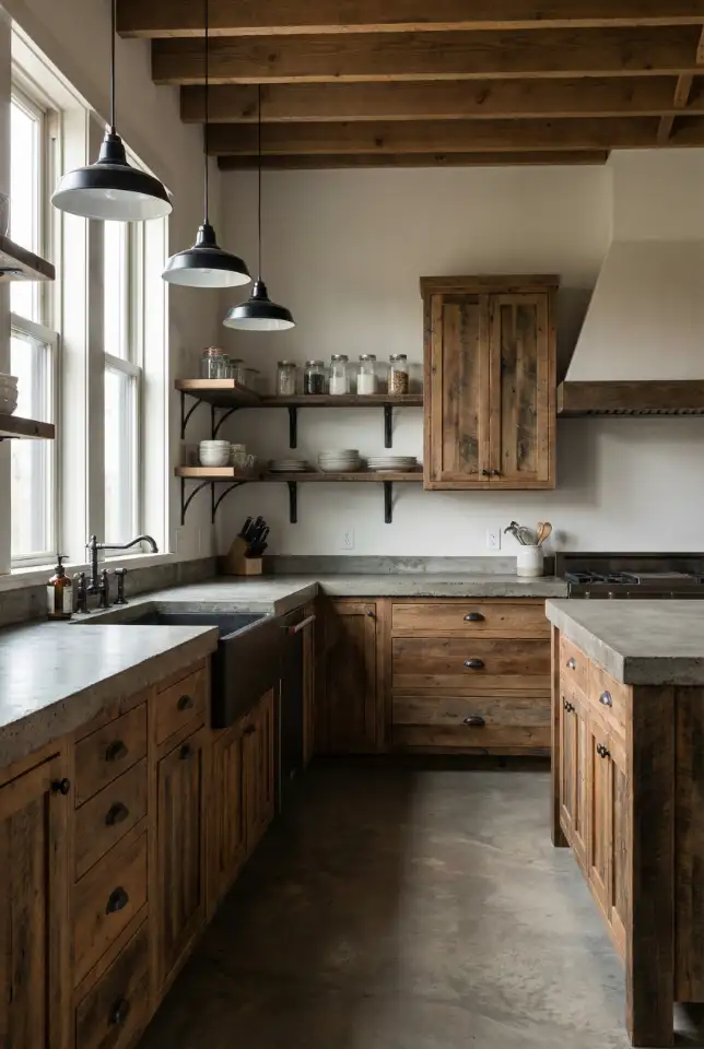 Industrial Rustic Mix With Metal And Warm Wood 1