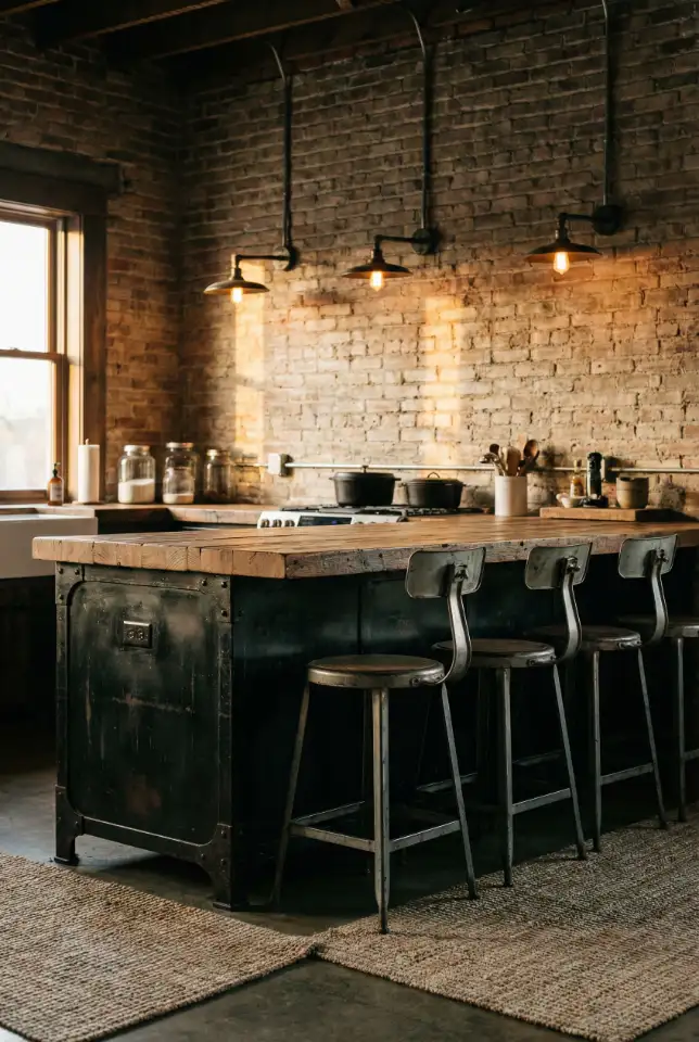 Industrial Rustic Mix With Metal And Warm Wood 2