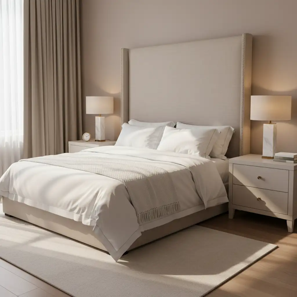 Interior Luxury Hotel Like Modern Bedroom 1