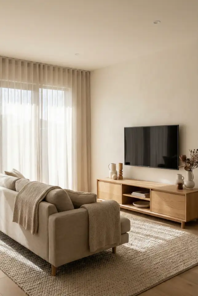 Japandi-Inspired Family Room With Low Seating 2