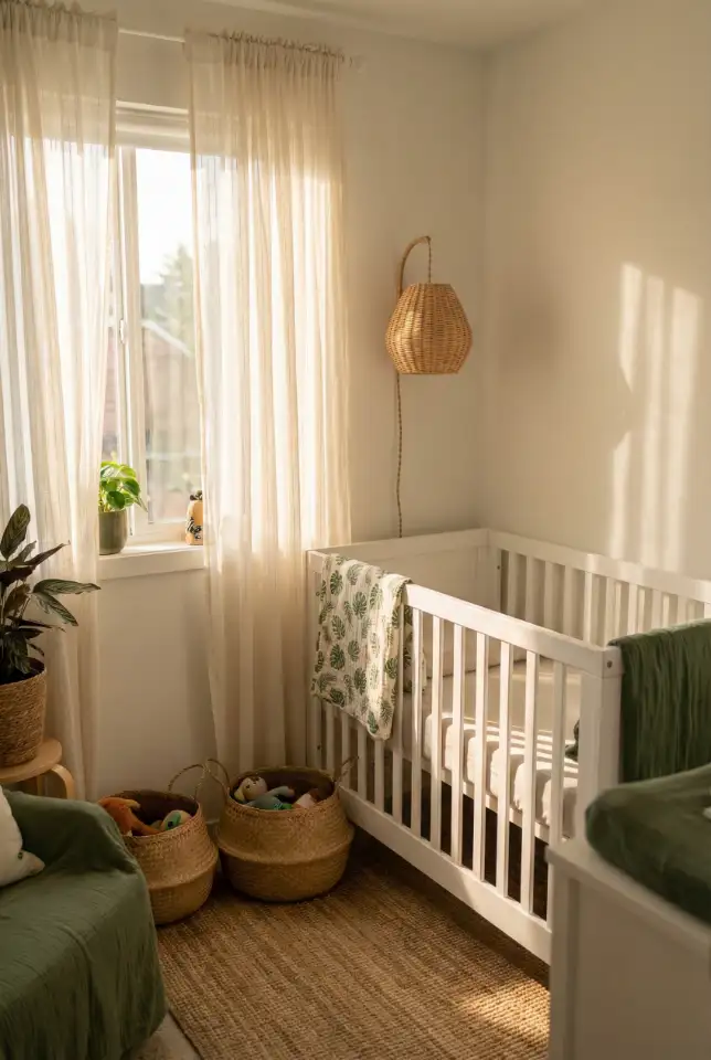 Jungle Box Room Nursery With Smart Compact Layout 2