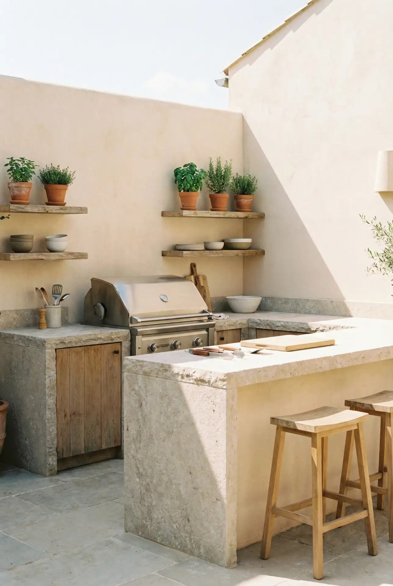 L-Shaped Open-Air Grill Courtyard 2