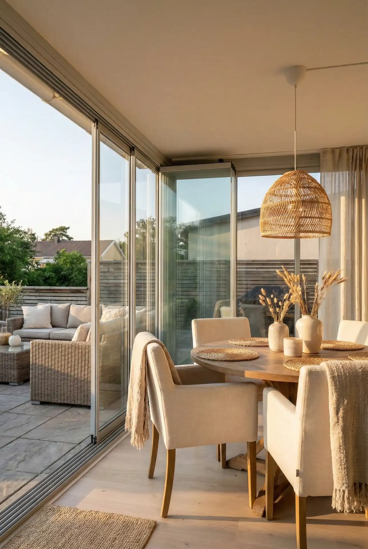 Large Indoor-Outdoor Sliding Glass Sunroom 1