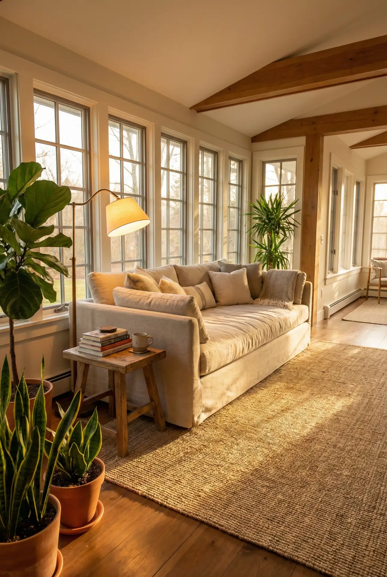 Large Sunroom With Indoor Lounge And Daybed 2