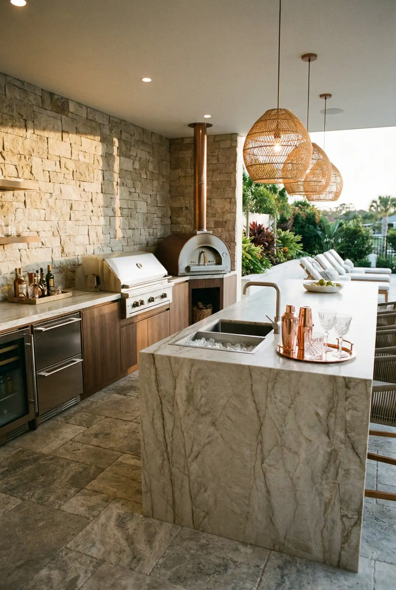 Luxury Outdoor Kitchen With Entertaining Core 1