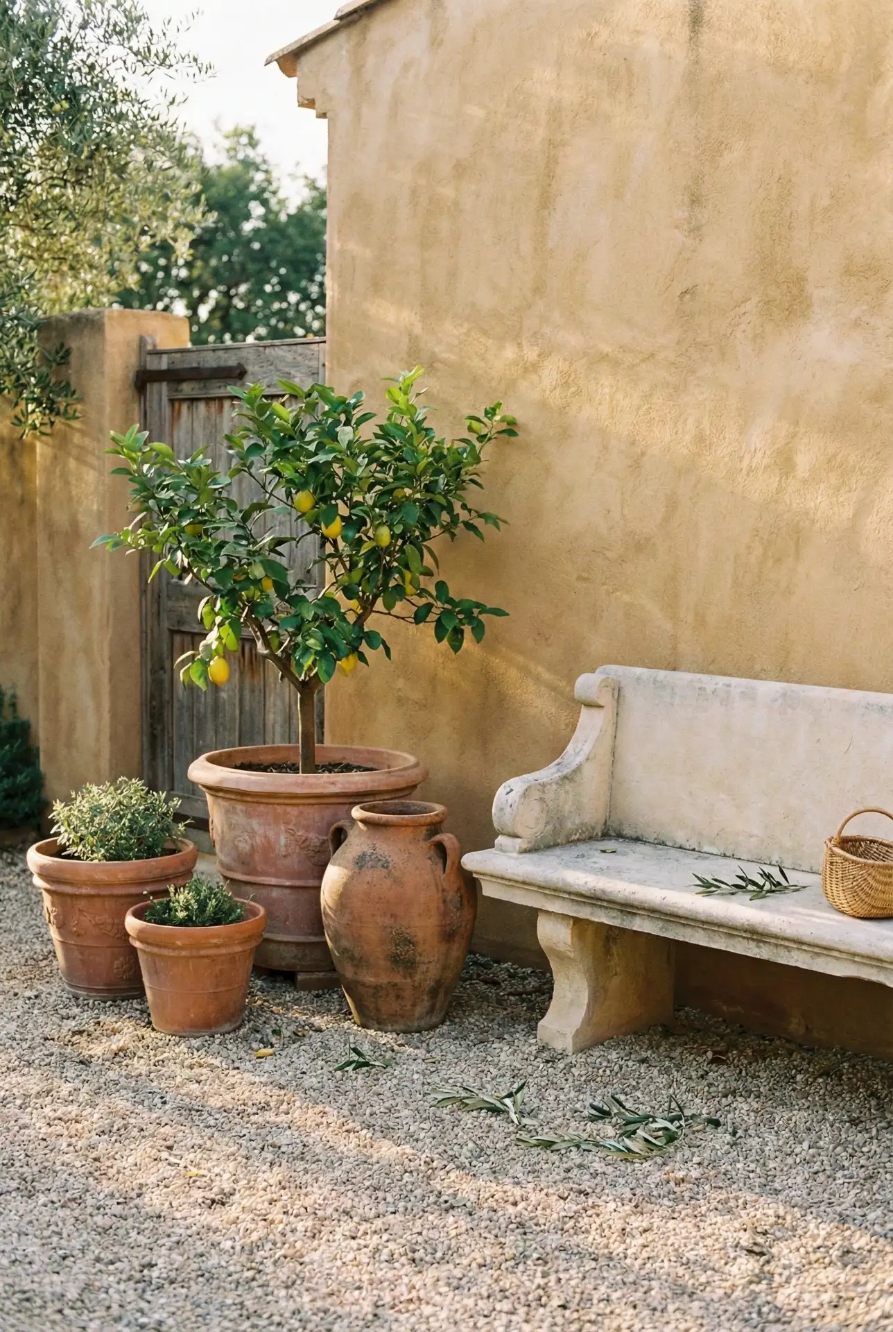 Mediterranean Gravel Garden With Terra-Cotta Accents 2
