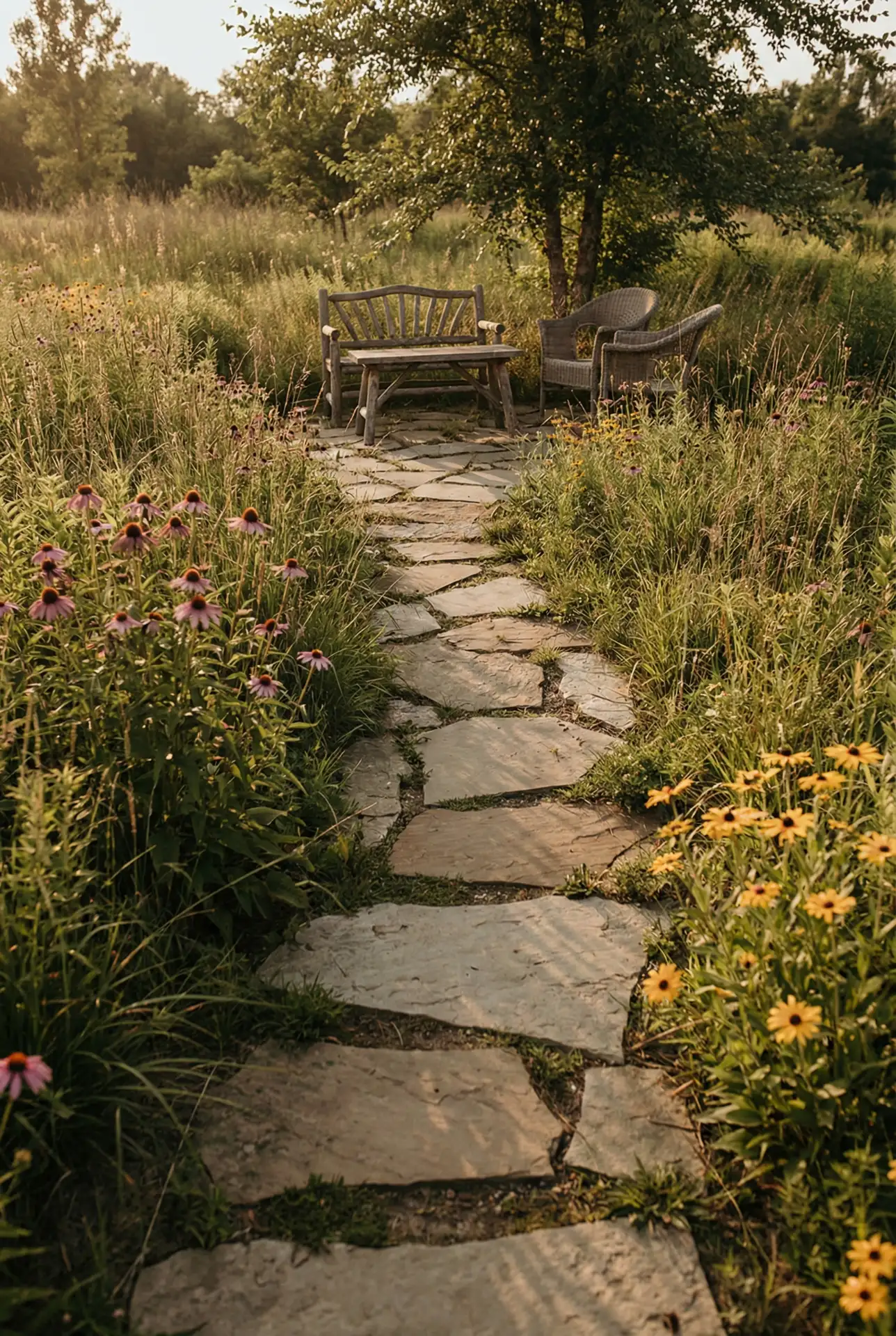 Mini Meadow Lawn Swap With Stepping Stones 1