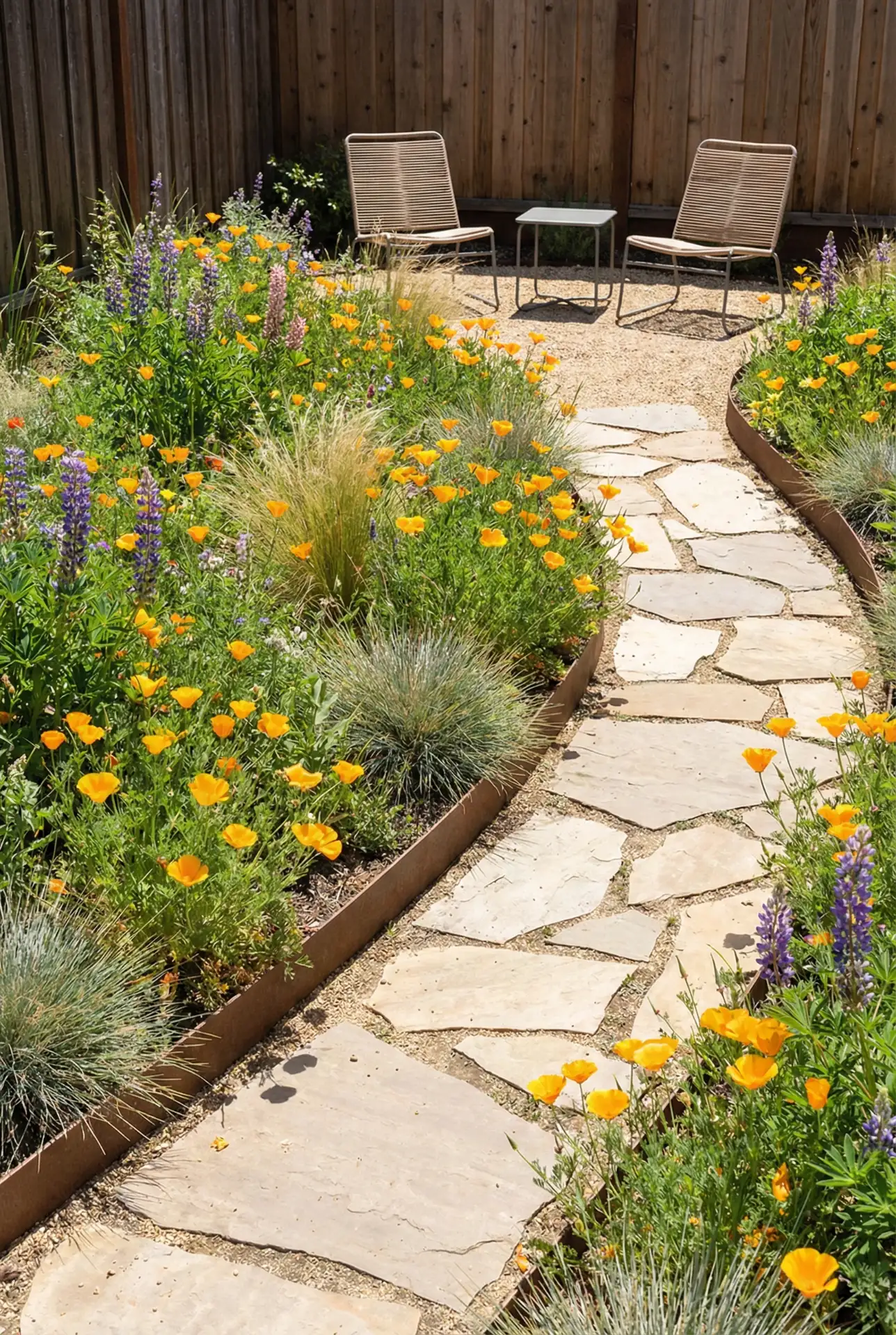 Mini Meadow Lawn Swap With Stepping Stones 2