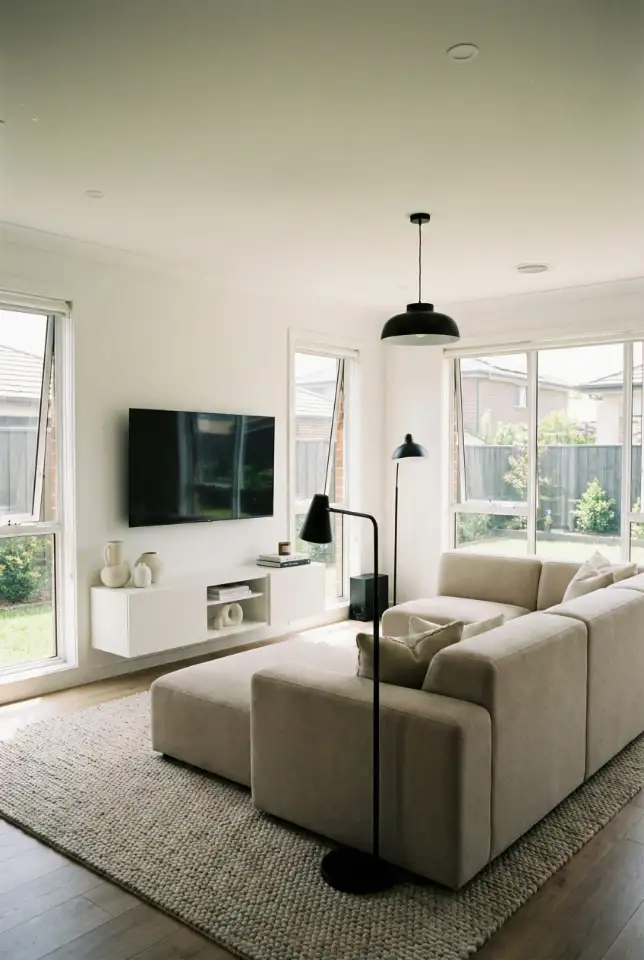 Modern Bloxburg-Inspired Family Room Layout 1