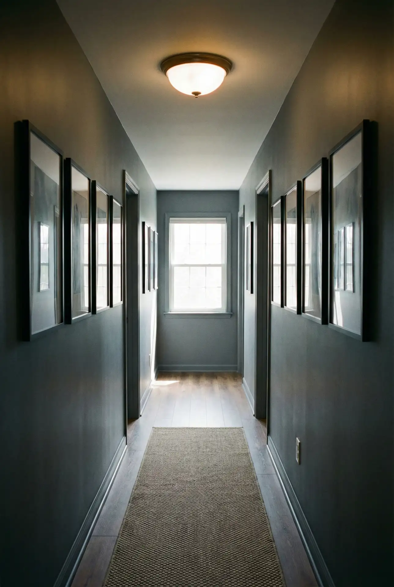 Moody Grey Paint With Layered Frames 1