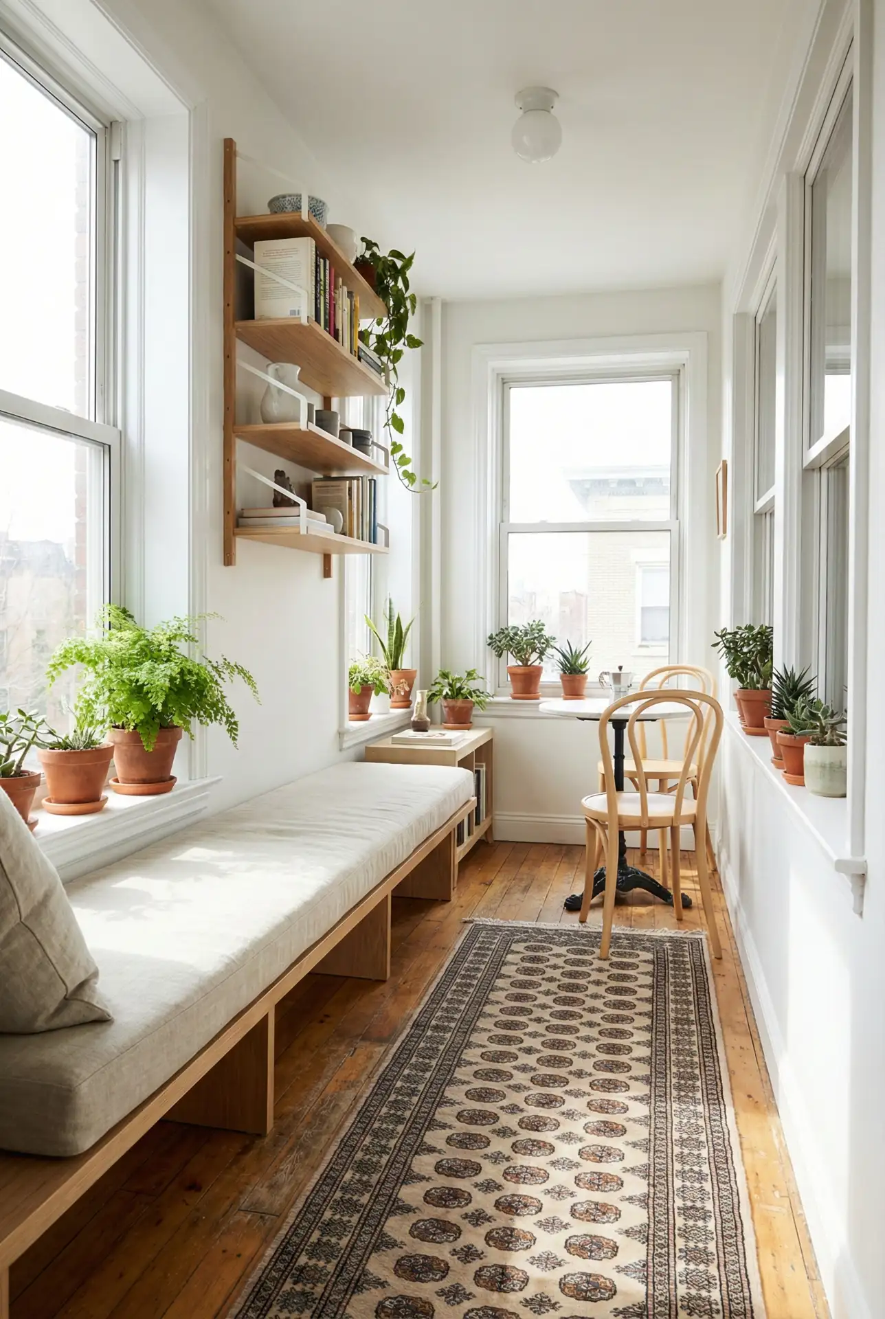 Narrow Apartment Sunroom Conversion 2