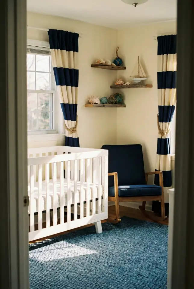 Nautical Nursery With Modern Coastal Colors 2