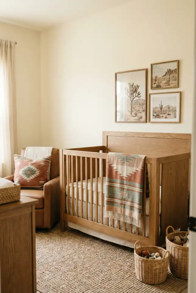 Neutral Western Nursery With Soft Desert Palette 2