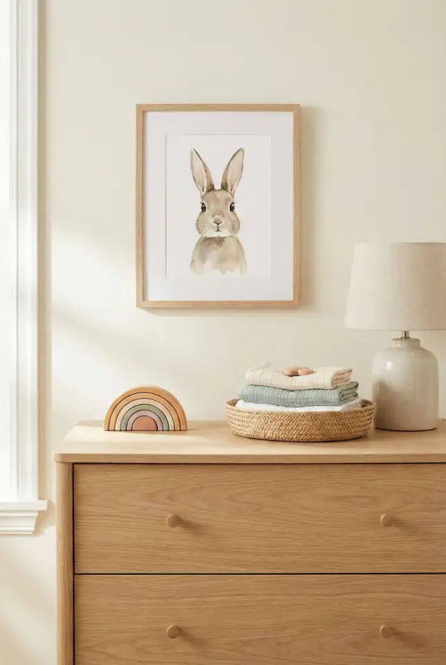 Nursery Dresser With Decor Above 2