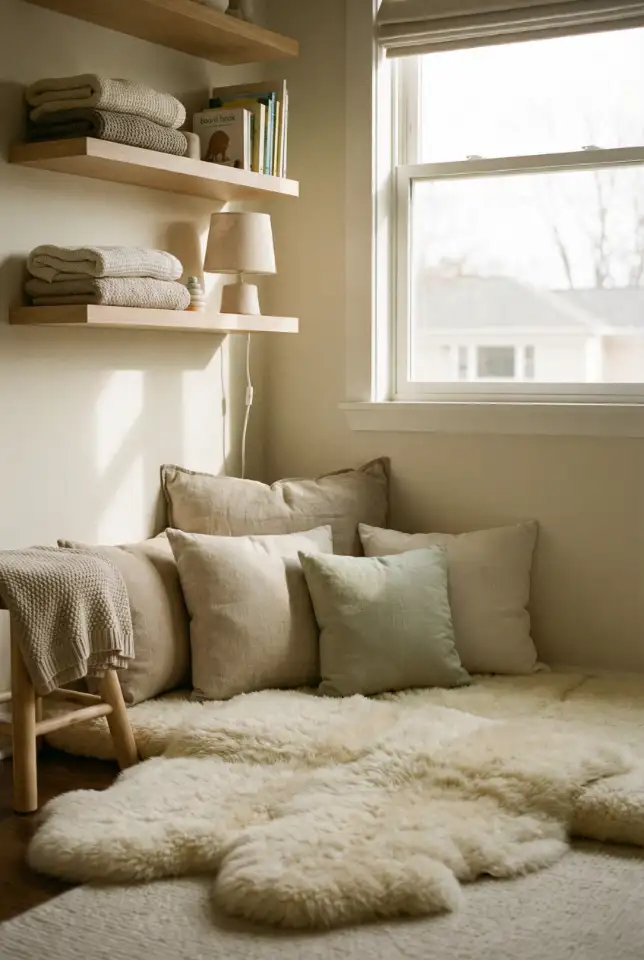 Nursery Reading Corner With Soft Rugs 1