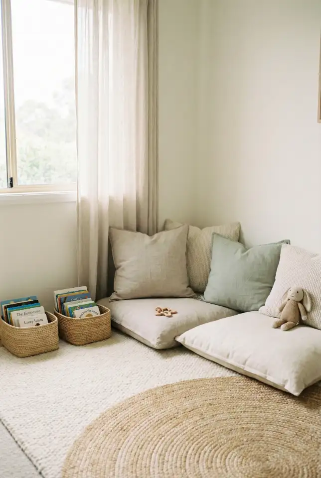 Nursery Reading Corner With Soft Rugs 2