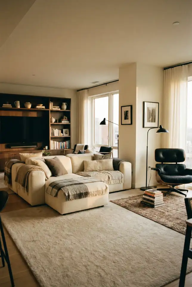 Open Concept Family Room With Double Seating Zones 2