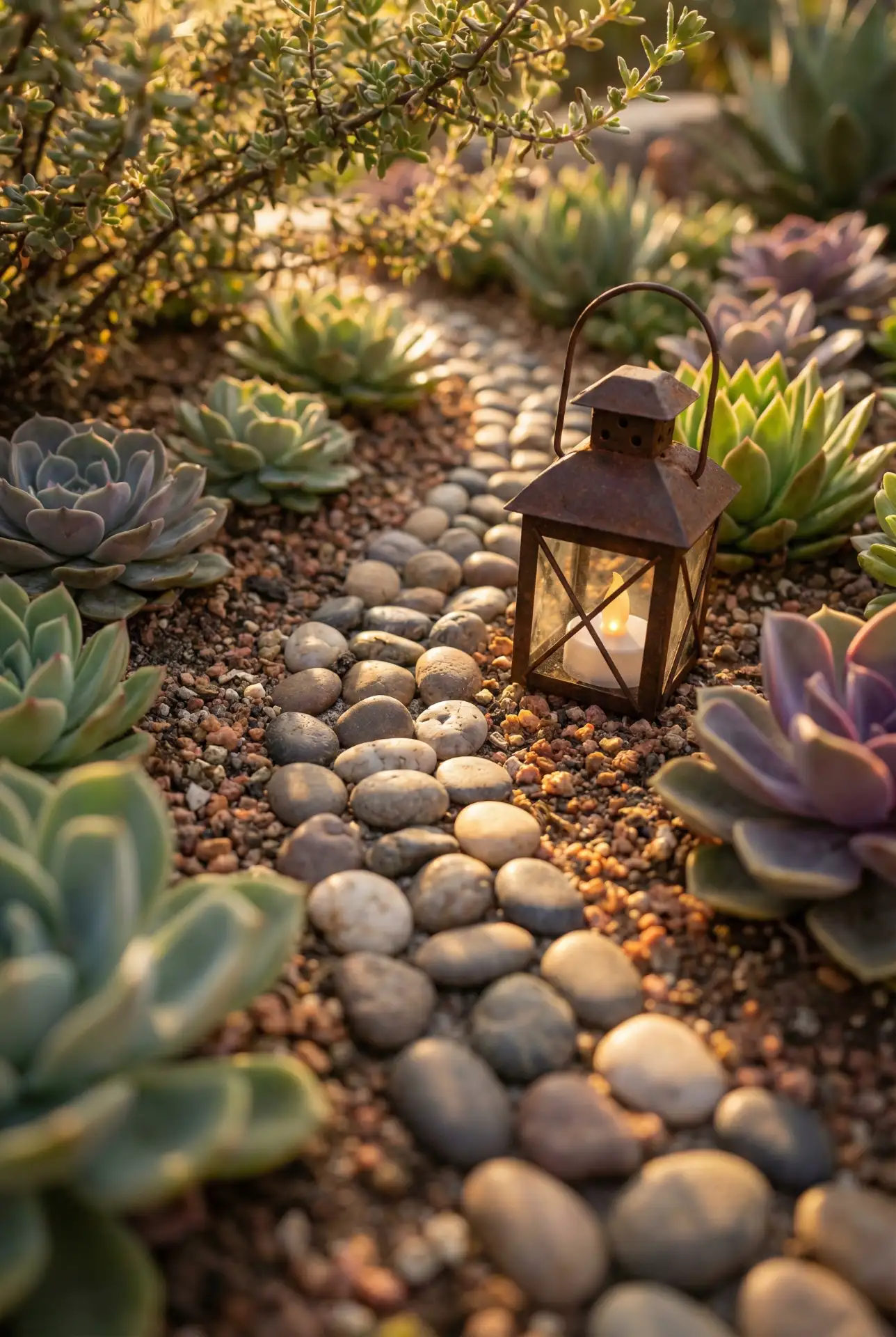 Outdoor Flower Bed Succulent Fairy Border 2