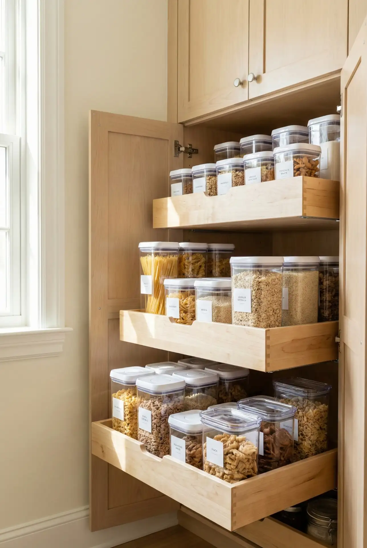 Pantry Built Into Existing Cabinetry 1