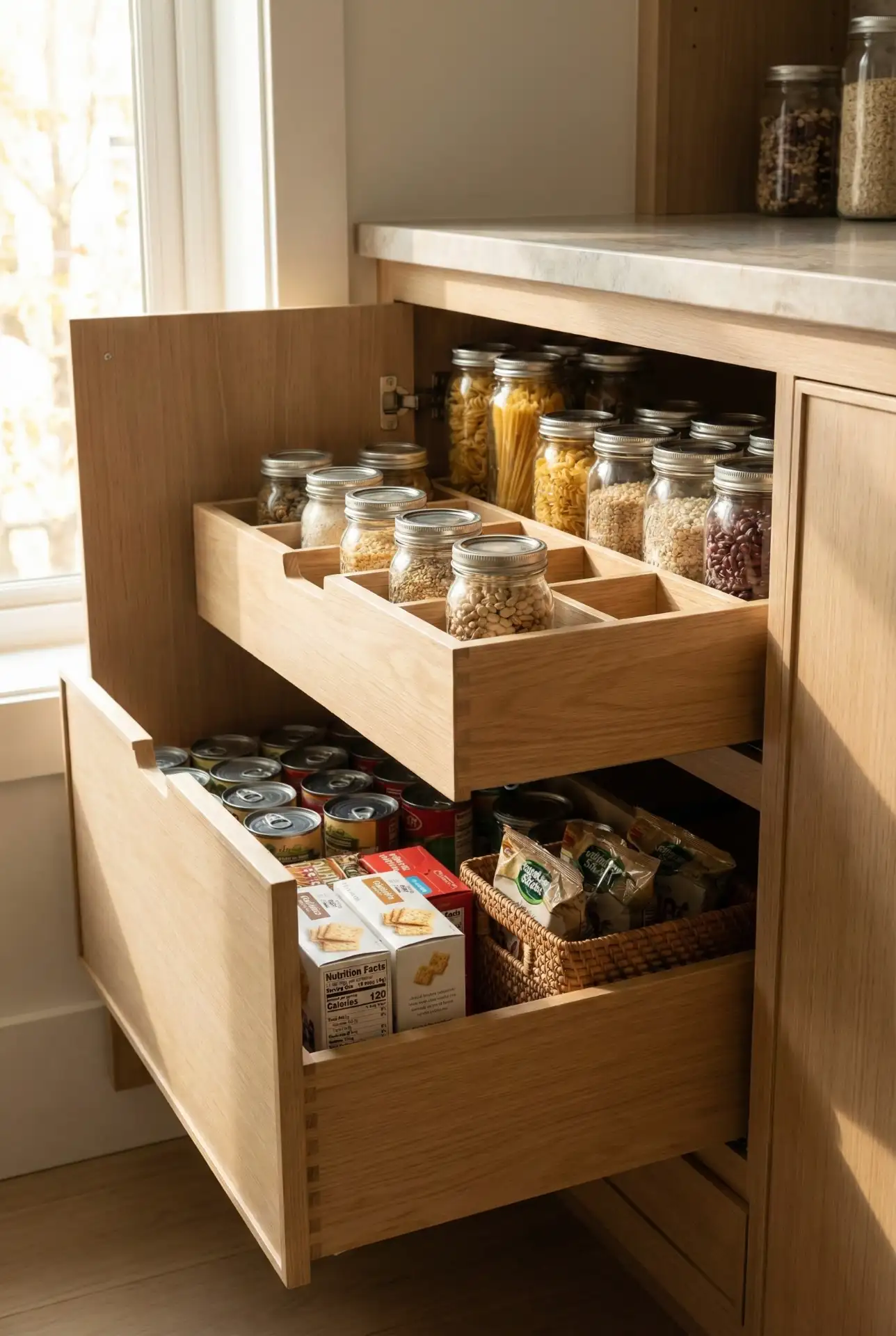 Pantry Drawer System For Deep Cabinets 1