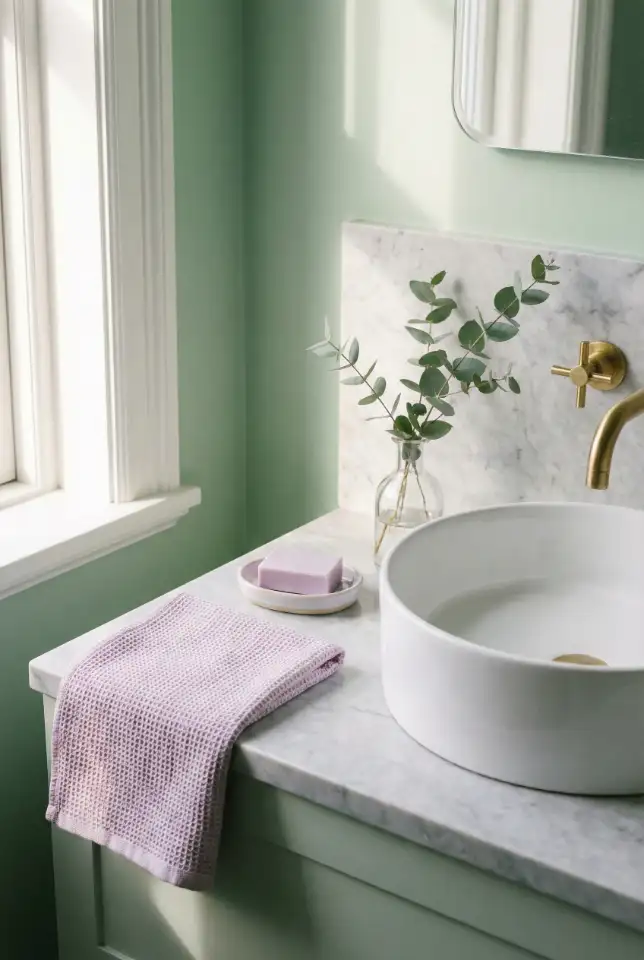 Pastel Green With Purple And Soft Feminine Charm 2