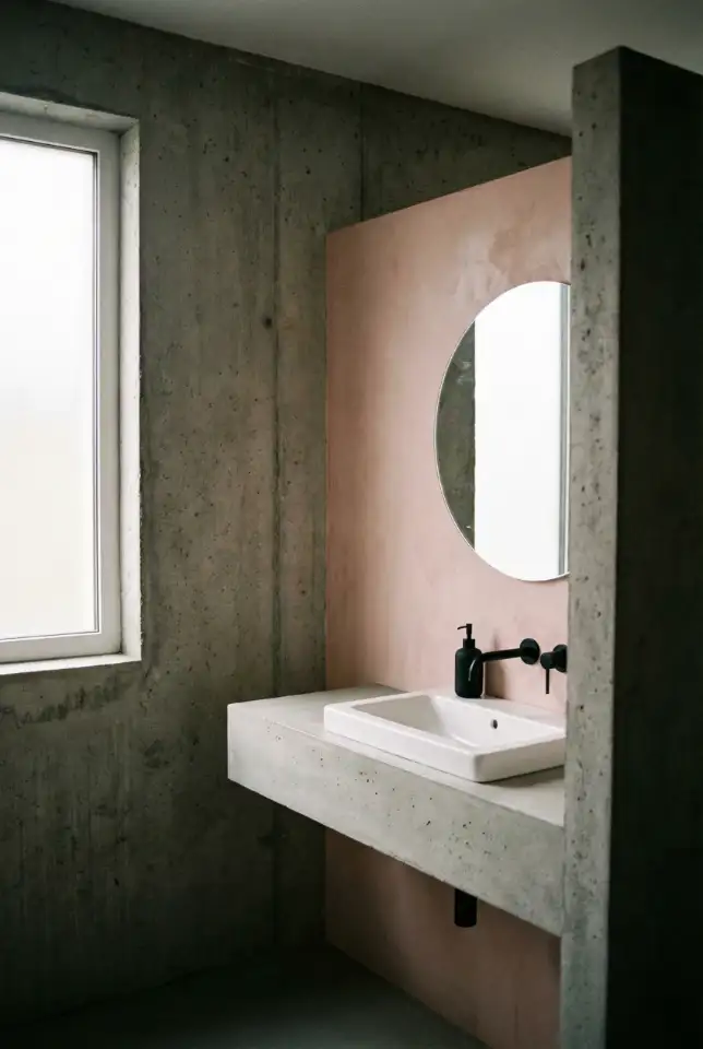 Pink With Grey And Concrete Texture 2