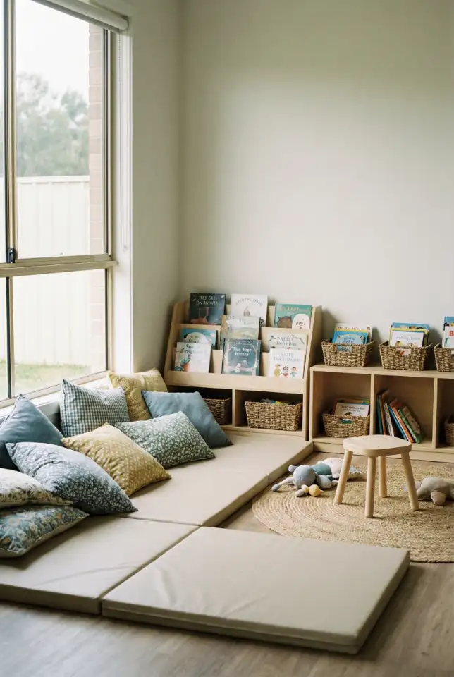 Preschool Reading Corner With Floor Seating 1