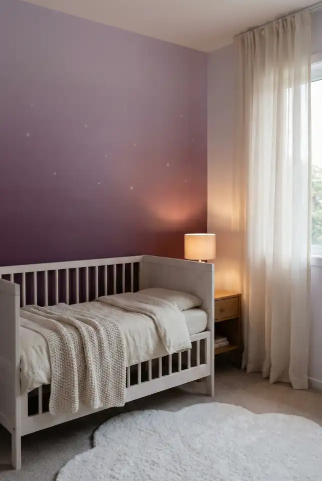 Purple Night-Sky Nursery With Soft Dreamy Mood 1