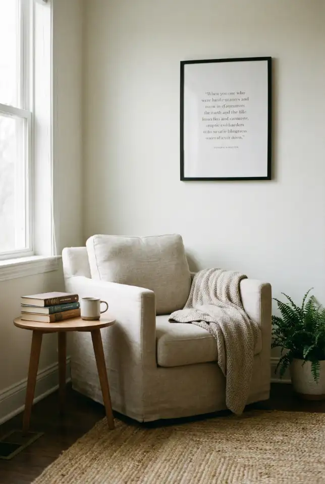 Reading Corner With Inspirational Quotes 1