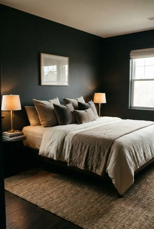 Romantic Dark Bedroom With Candlelit Glow 2