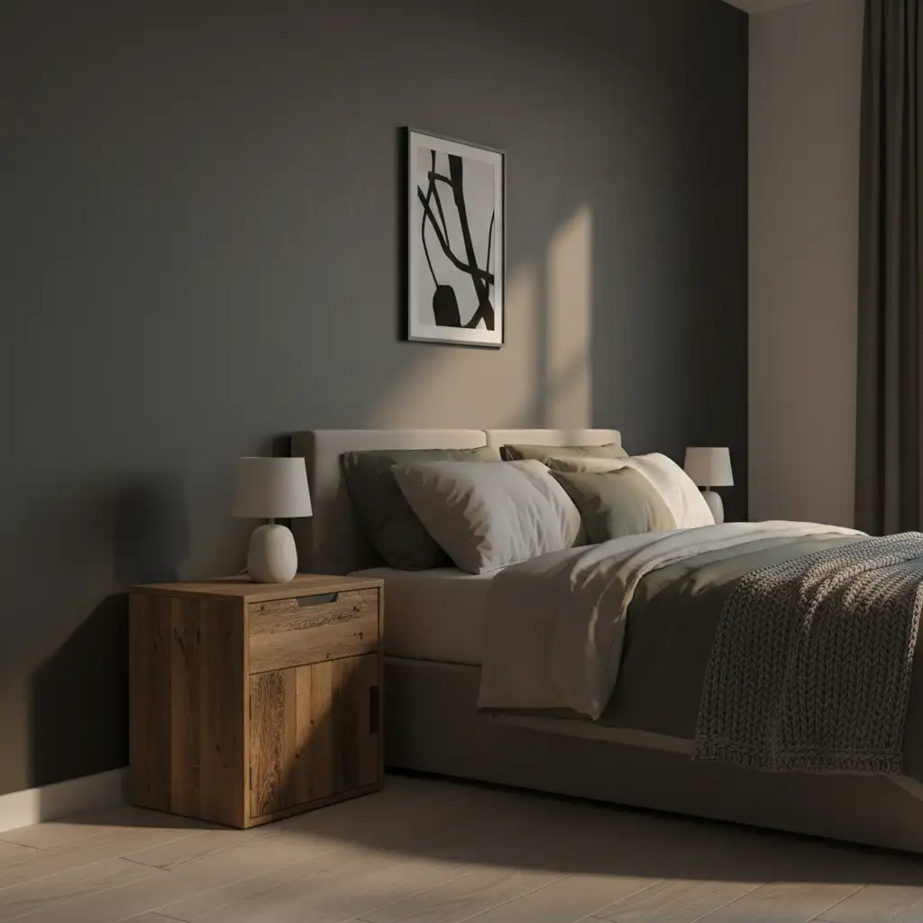 Rustic Dark Modern Bedroom 2