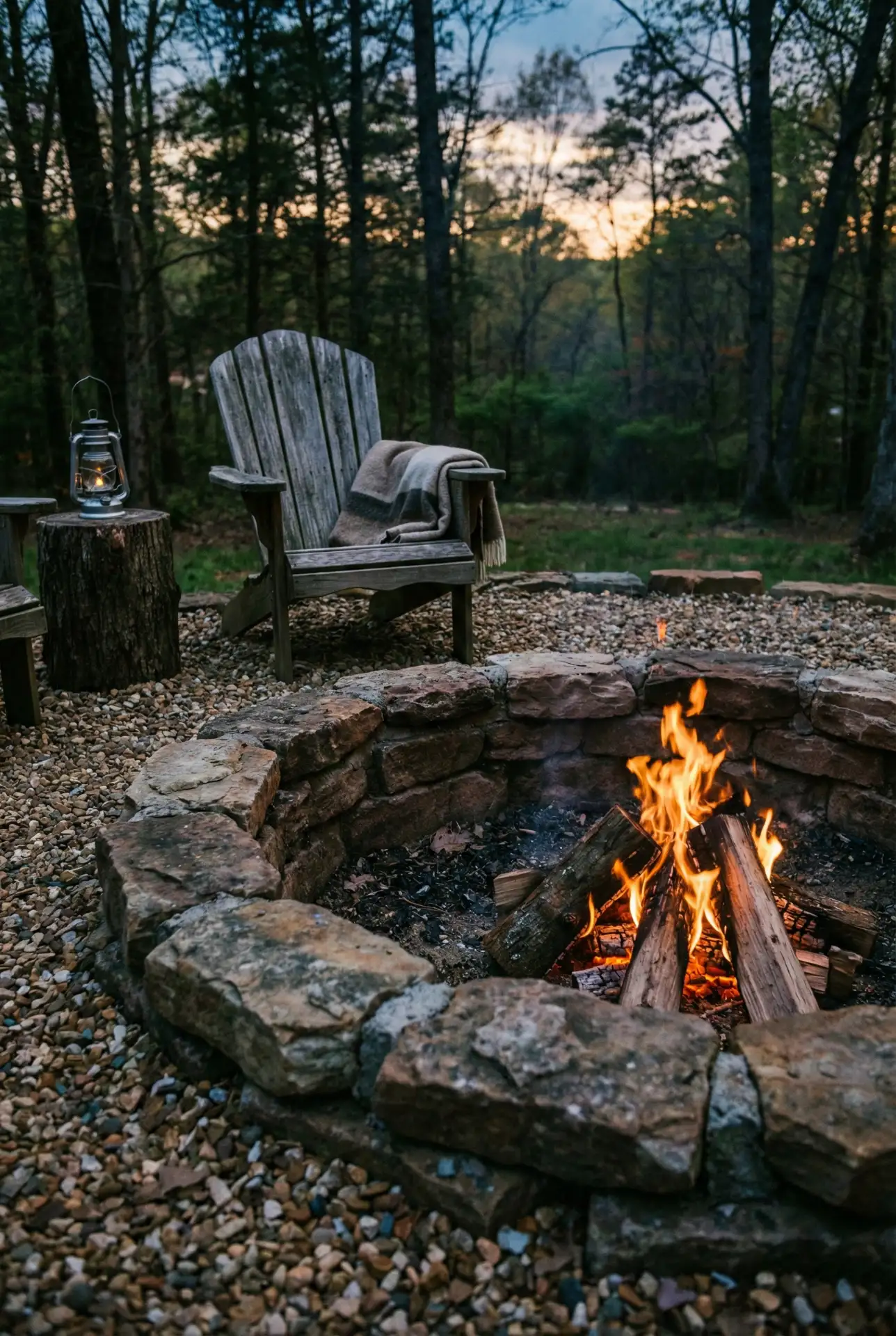 Rustic Dug-In Campfire Corner 2